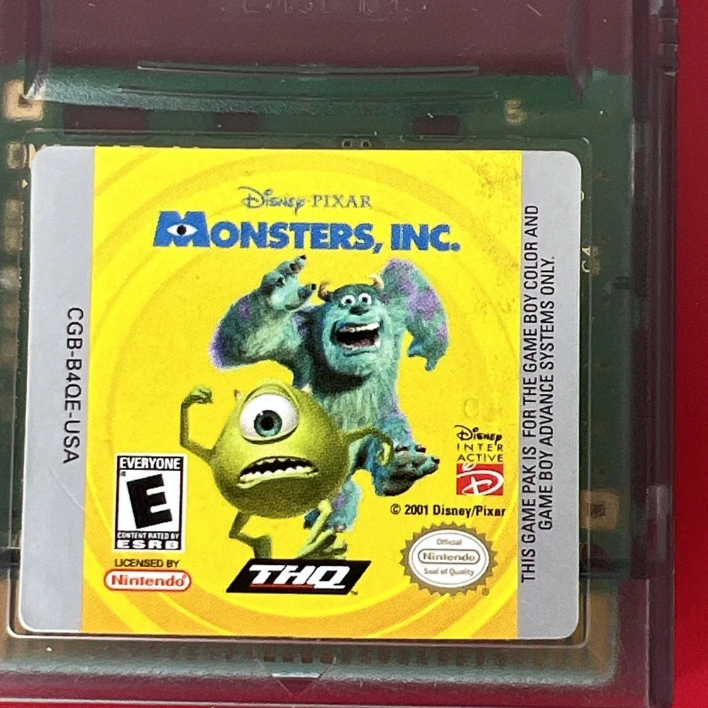Disney Pixar Monsters‎ Inc Nintendo Game Boy Color